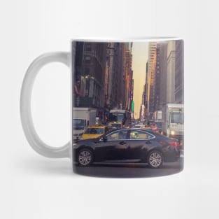 Traffic Jam, New York New York, Manhattan Mug